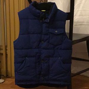 Blue puffy vest